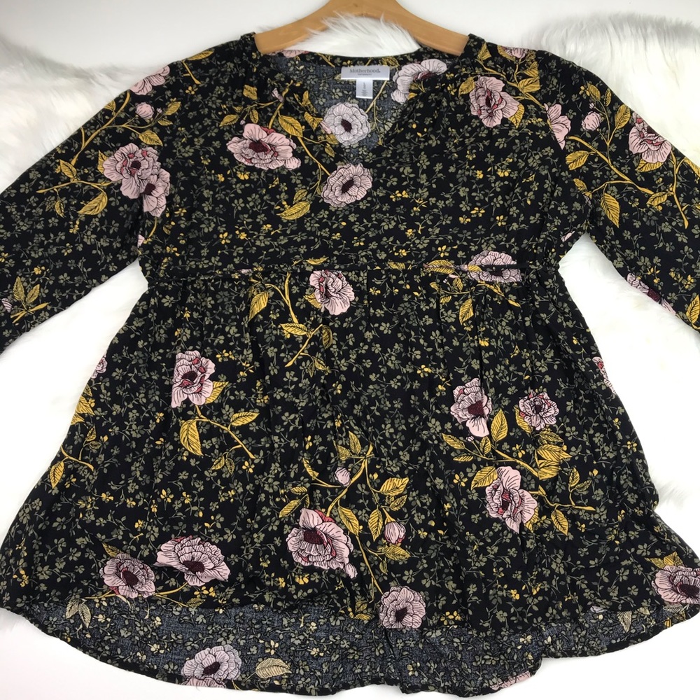 Motherhood Maternity Printed Blouse 3/4 Sleeve L